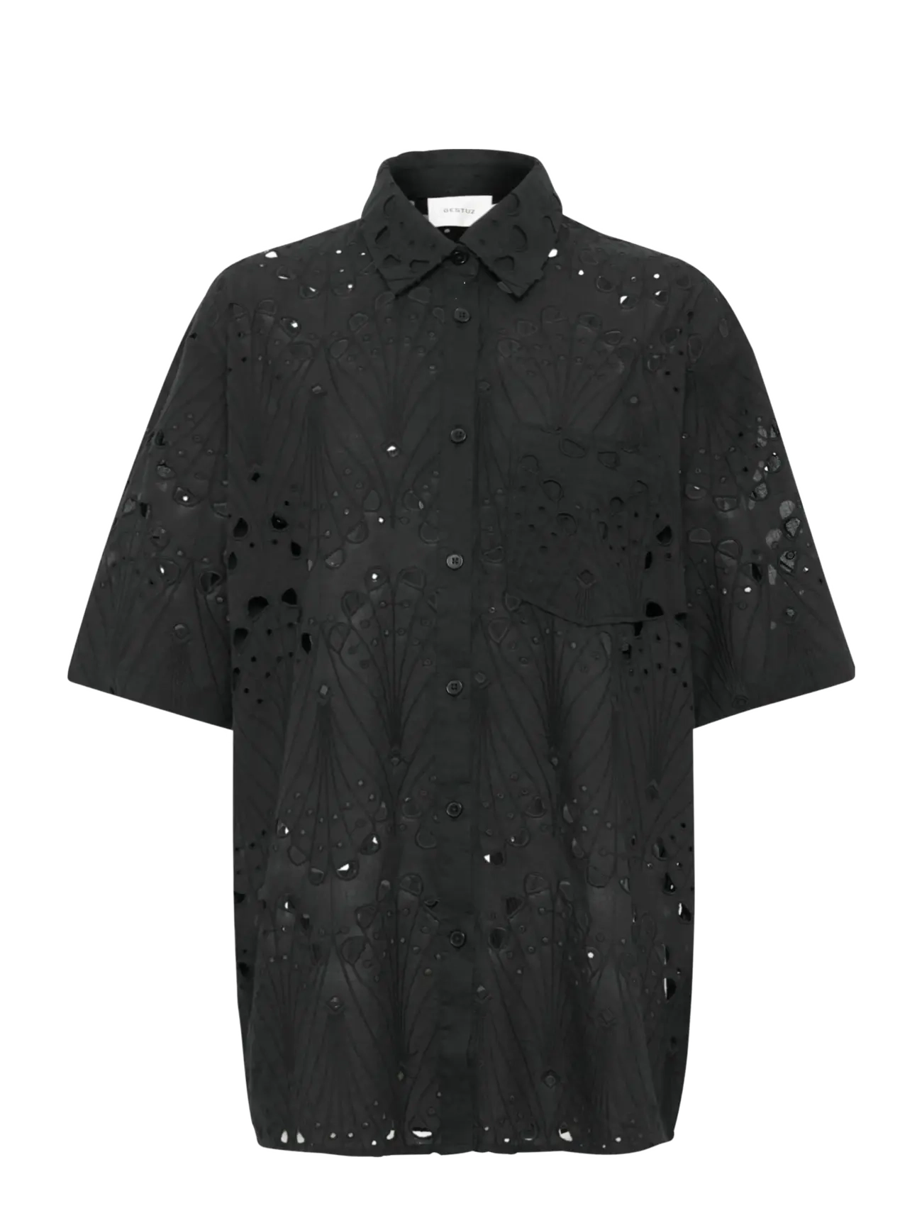 Gestuz GZbaylor SS shirt - Blouses & Overhemden - BLACK / black