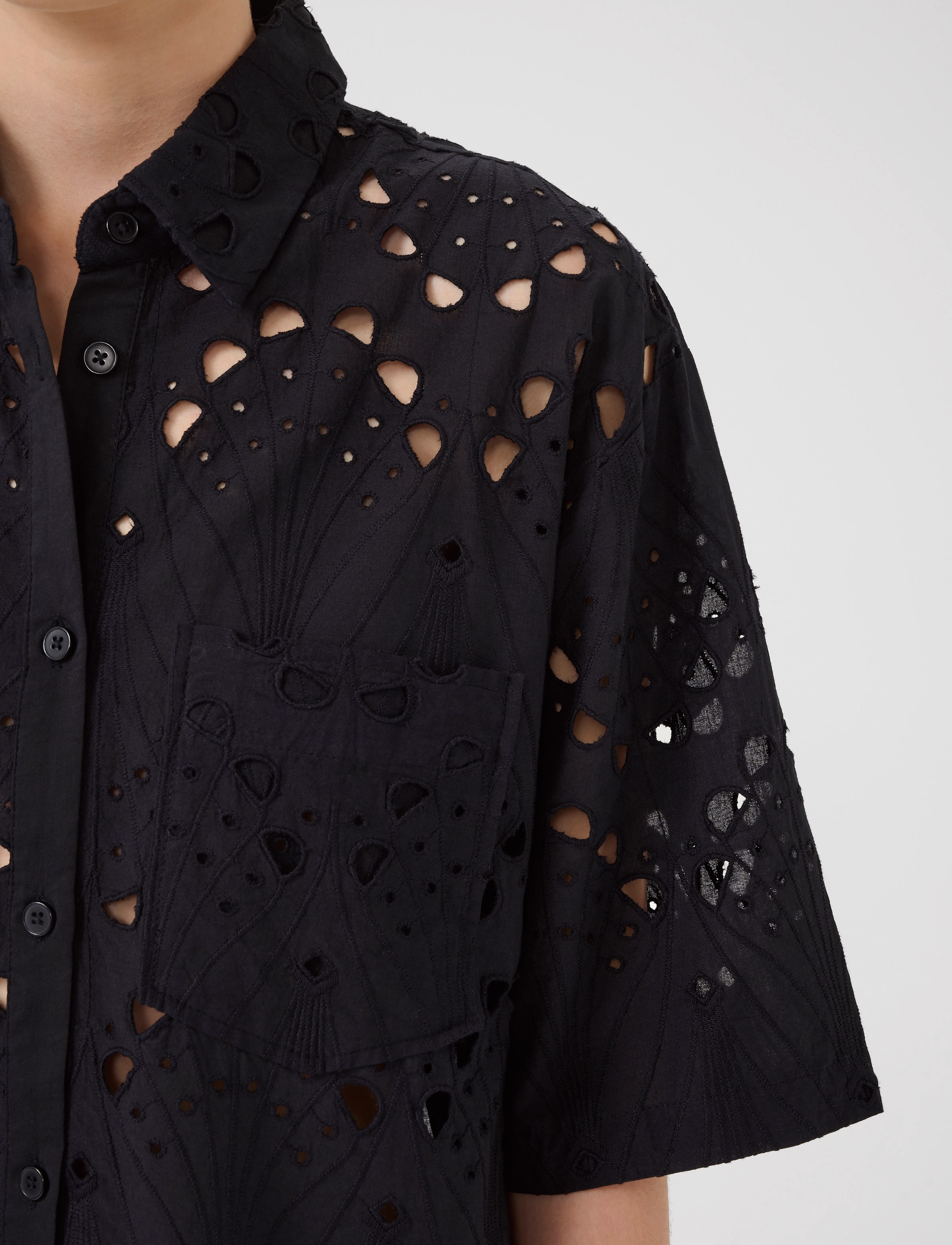 Gestuz - GZbaylor SS shirt - kortærmede skjorter - black - 5