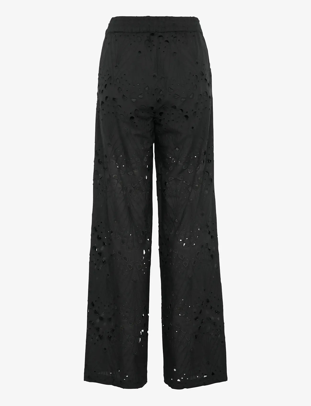 Gestuz - GZbaylor HW pants - hosen mit weitem bein - black - 2