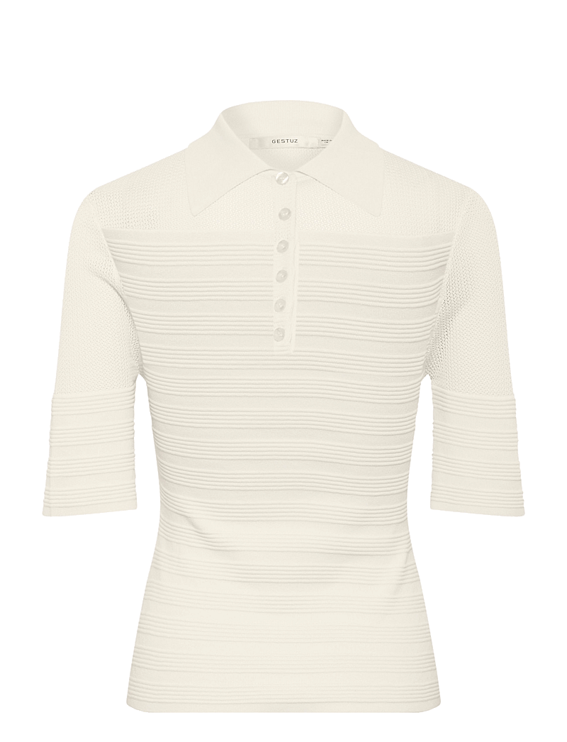 Gestuz - GZmagny top - t-shirts - egret - 1
