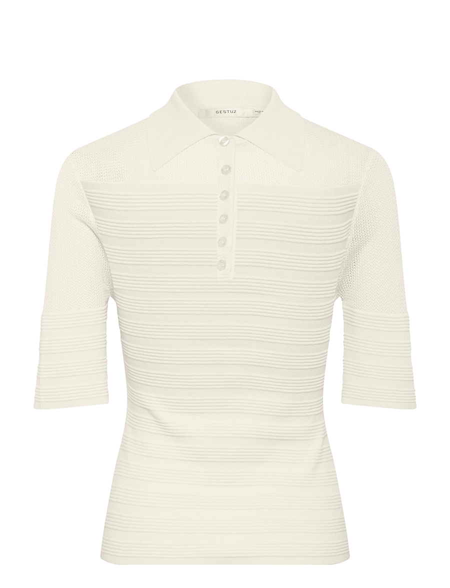 Gestuz - GZmagny top - t-shirts - egret - 1