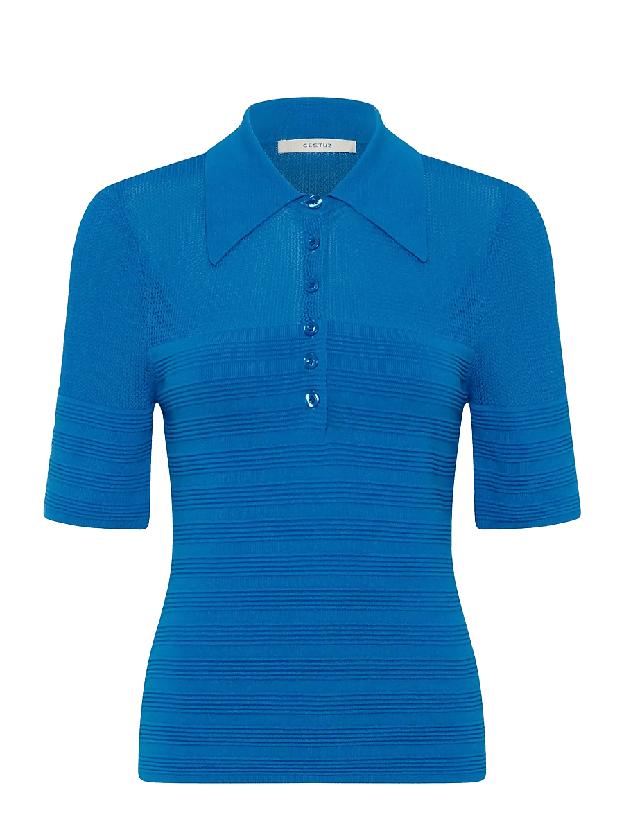 Gestuz - GZmagny top - t-shirts - princess blue - 1