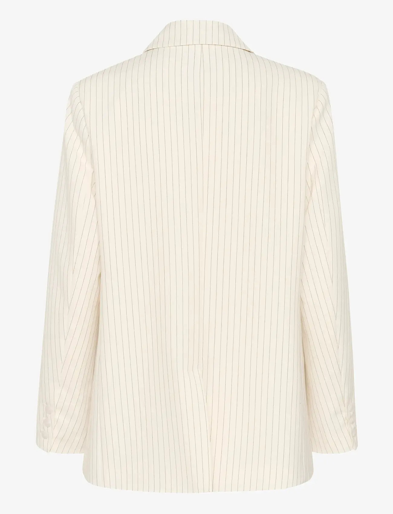 Gestuz - GZjoelle blazer - zweireihige blazer - egret/grey pinstripe - 2