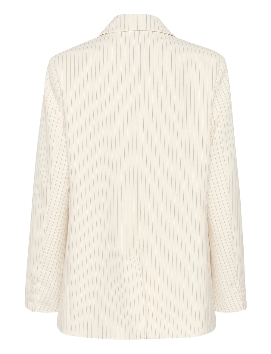 Gestuz - GZjoelle blazer - blazers à double boutonnage - egret/grey pinstripe - 2