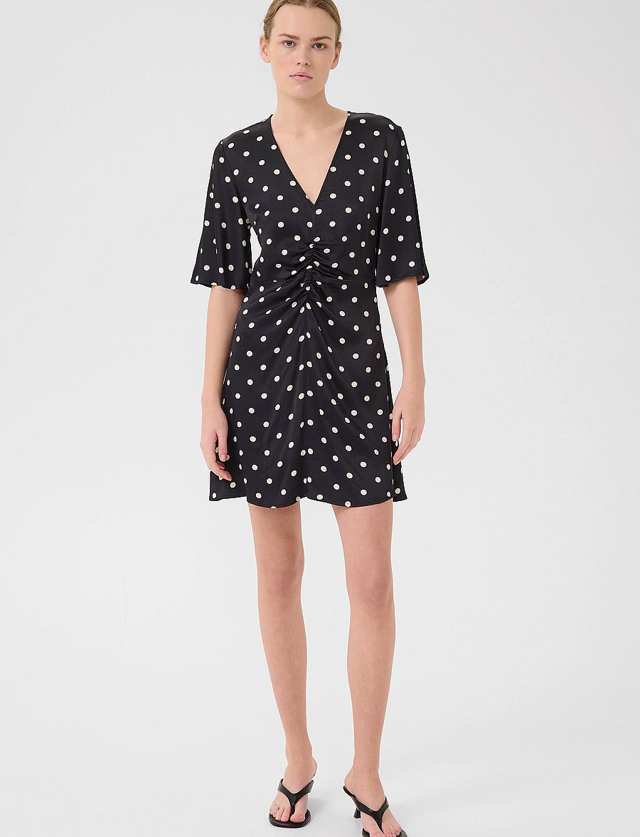Gestuz - GZdotta P SS dress - partykleider - black with egret dot - 3