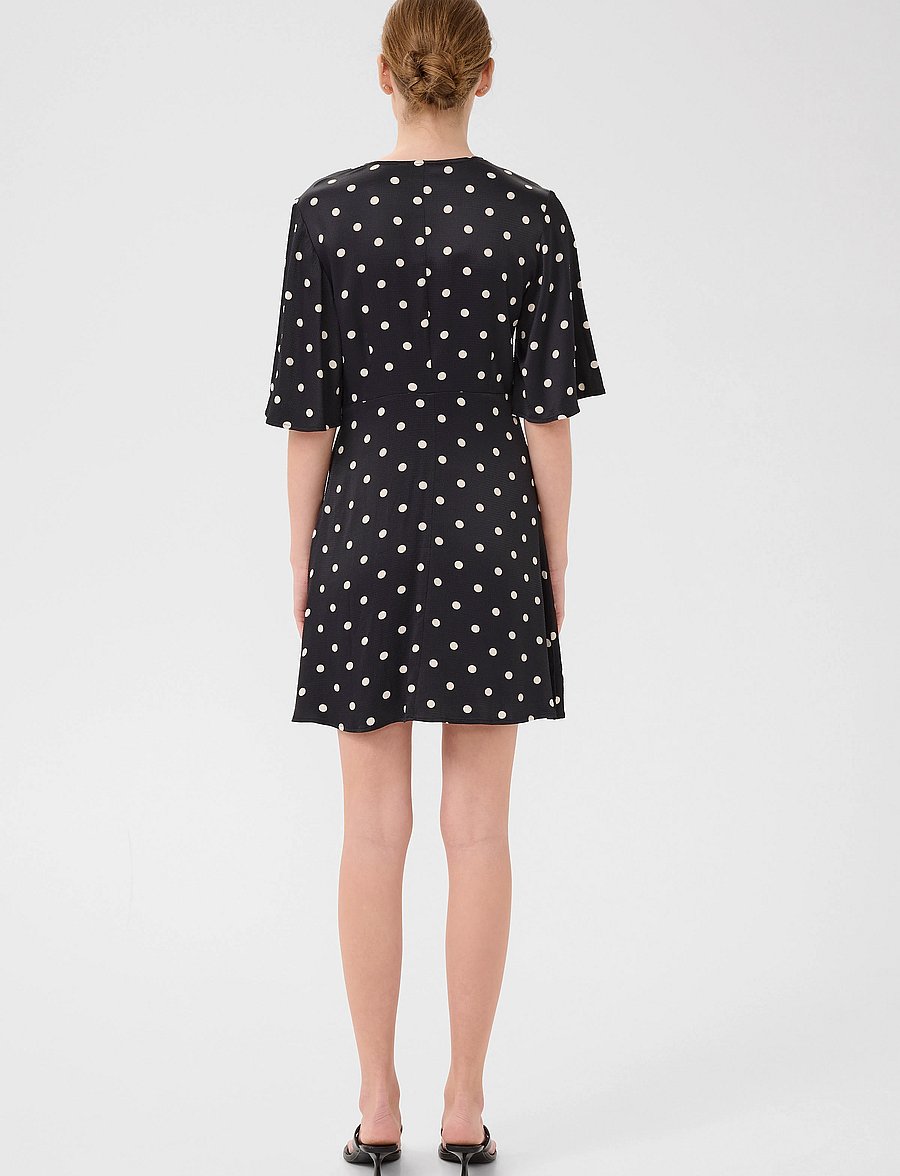 Gestuz - GZdotta P SS dress - partykleider - black with egret dot - 4