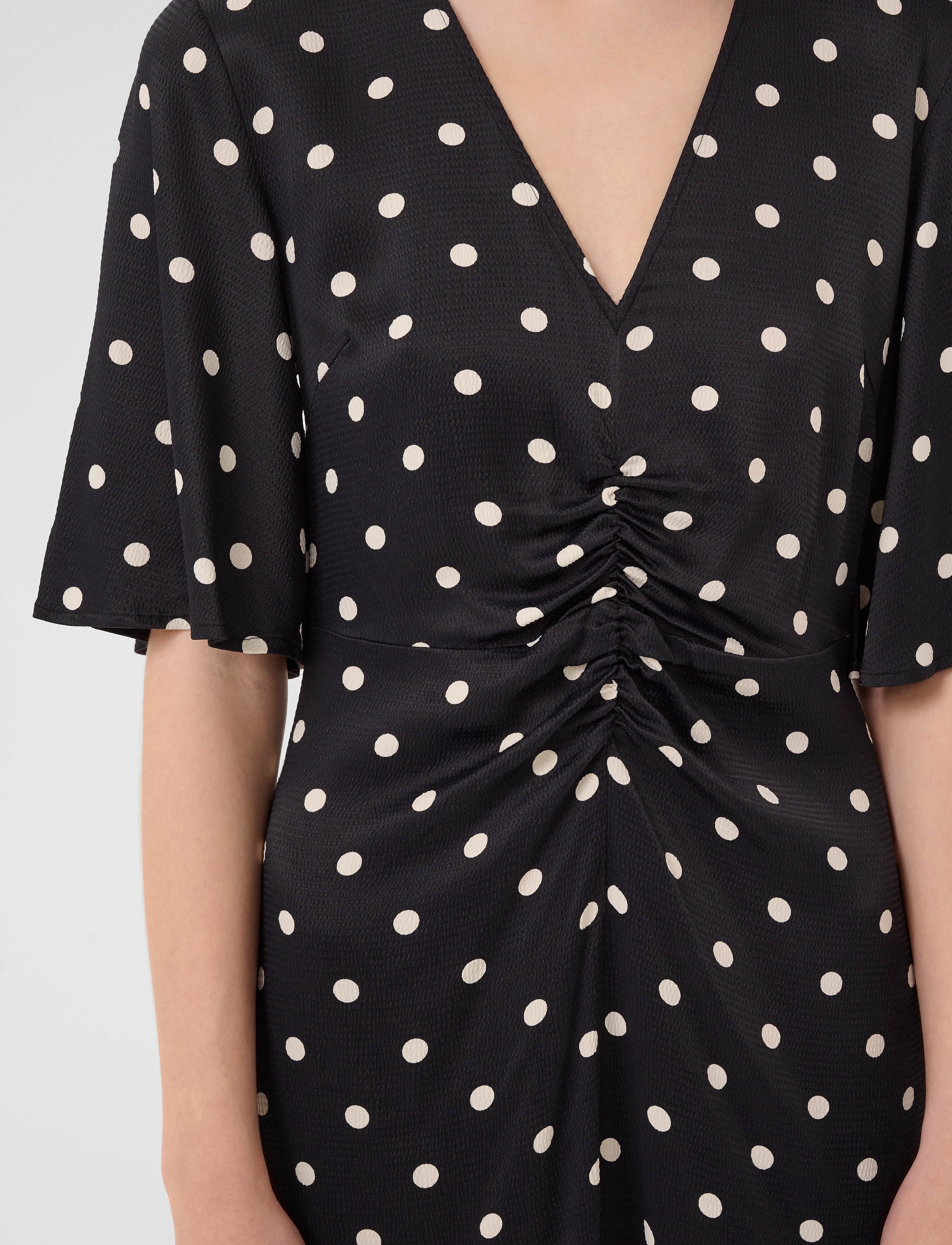 Gestuz - GZdotta P SS dress - robes de fête - black with egret dot - 5