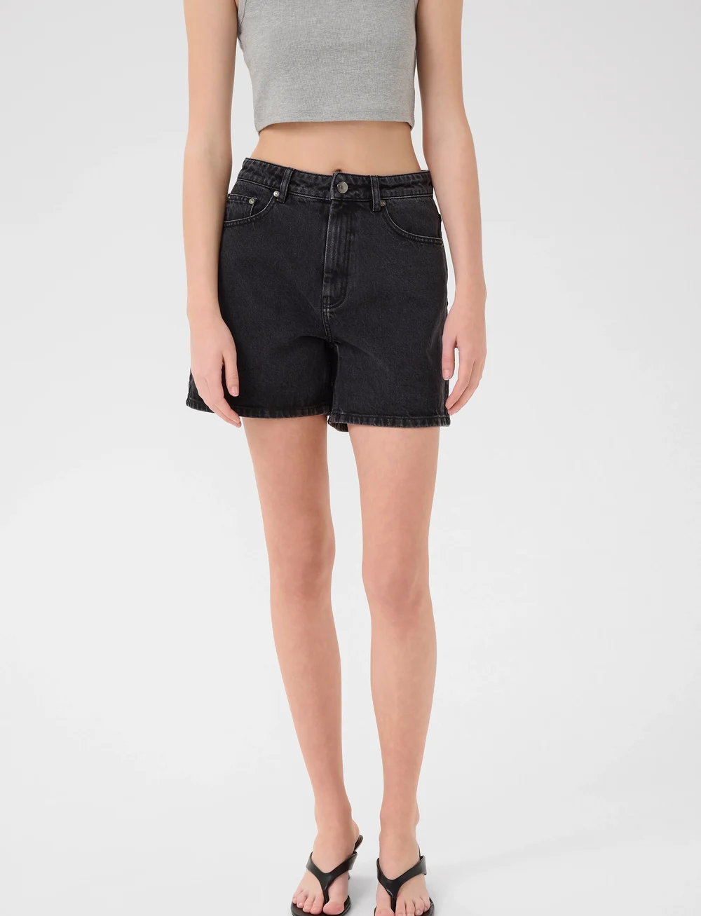 Gestuz - GZdena HW shorts - jeansshorts - washed black - 0