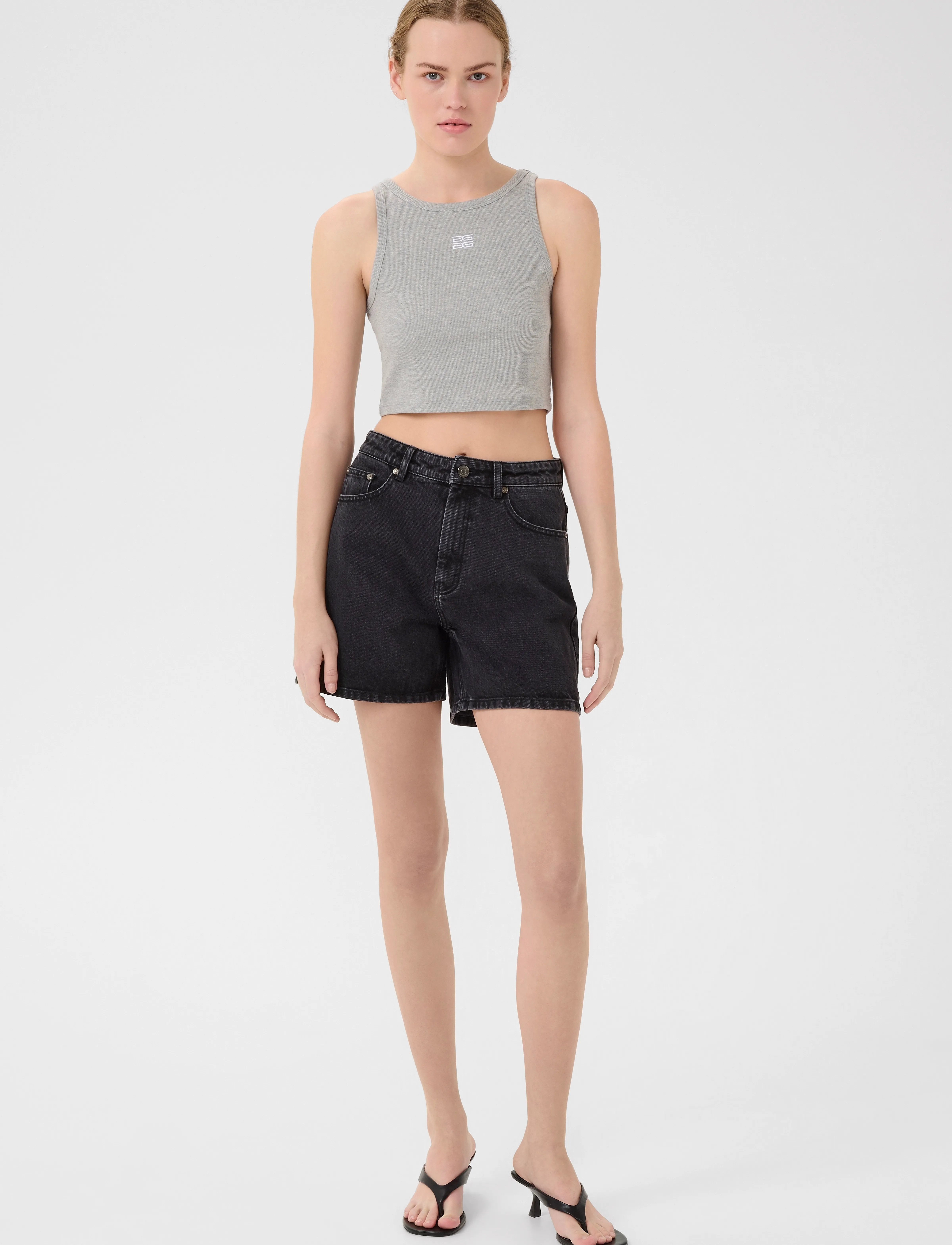 Gestuz - GZdena HW shorts - denimshorts - washed black - 3