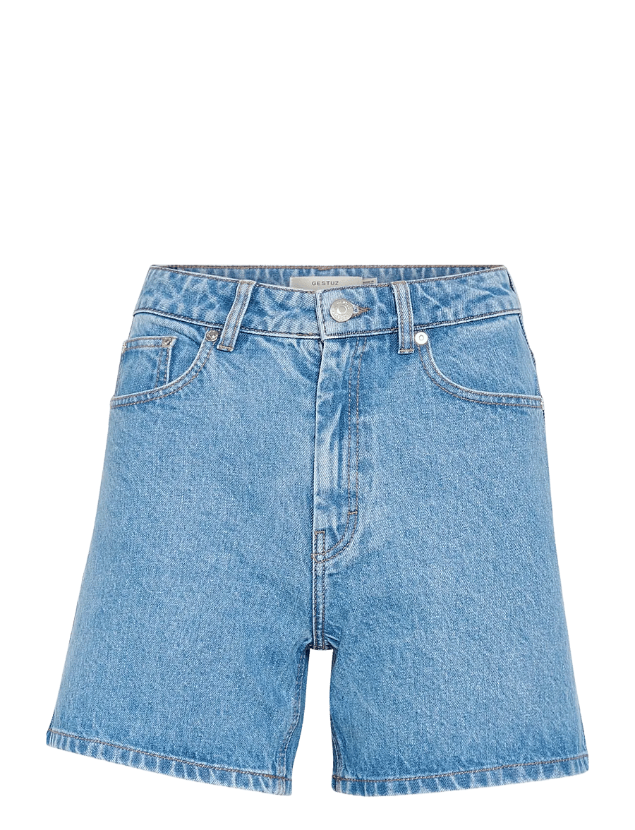 Gestuz - GZdena HW shorts - jorts - washed mid blue - 1