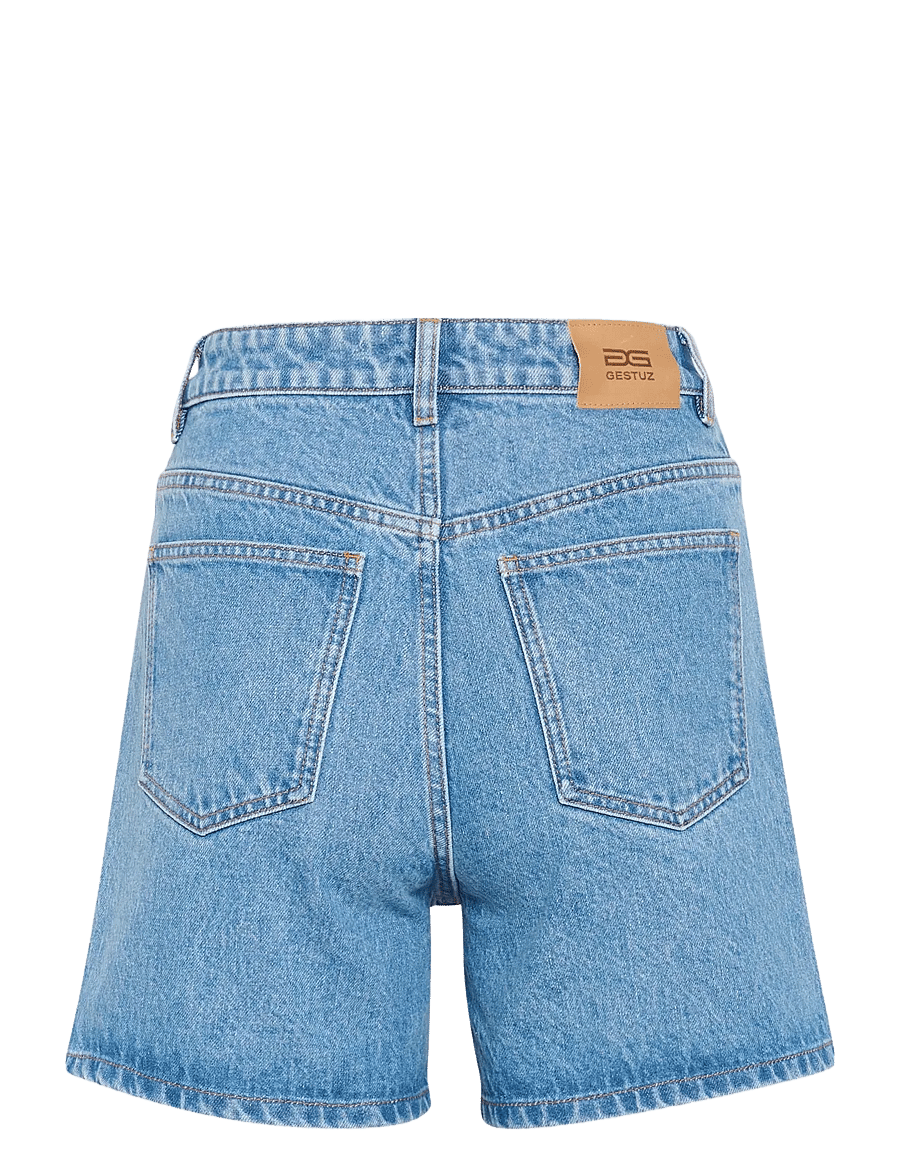Gestuz - GZdena HW shorts - jorts - washed mid blue - 2