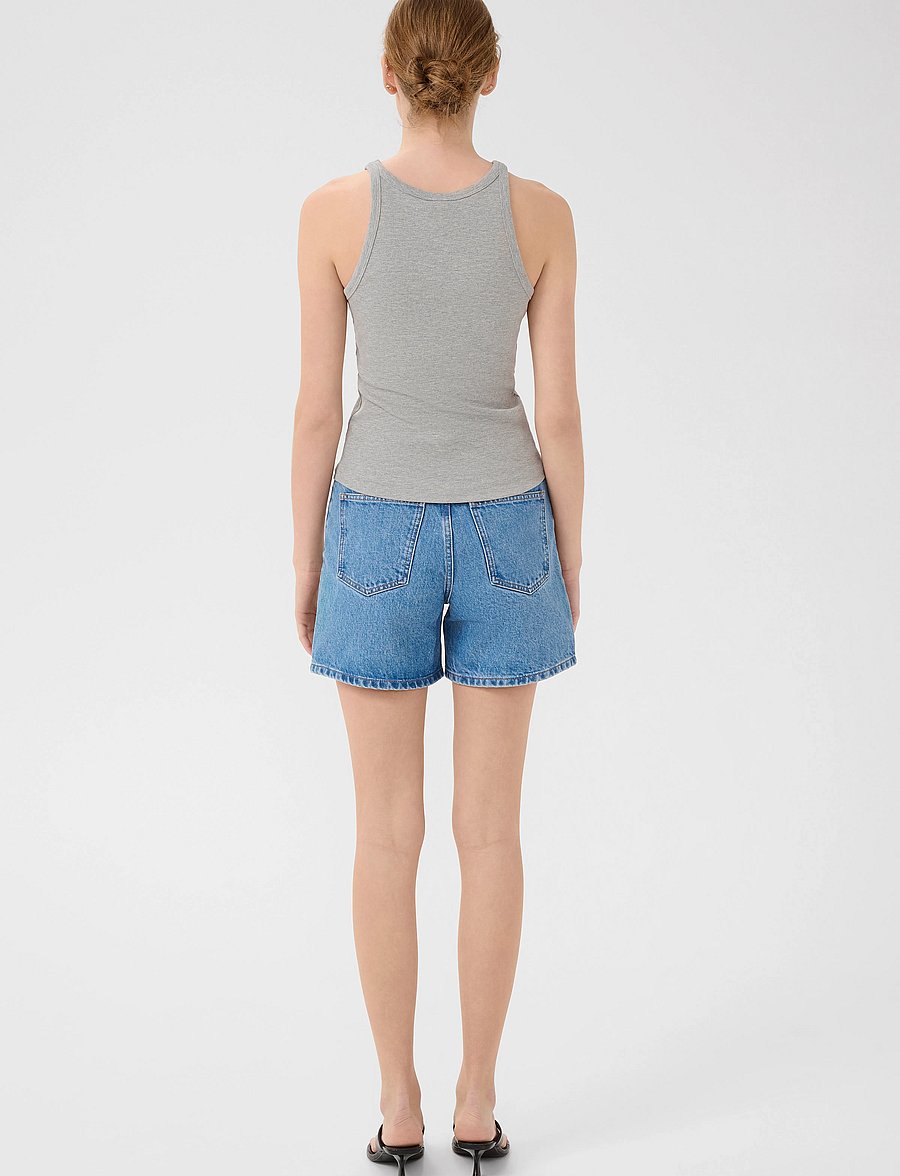 Gestuz - GZdena HW shorts - jorts - washed mid blue - 4