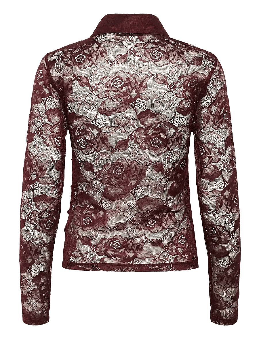 Gestuz - GZleala shirt - langærmede skjorter - aronia - 2
