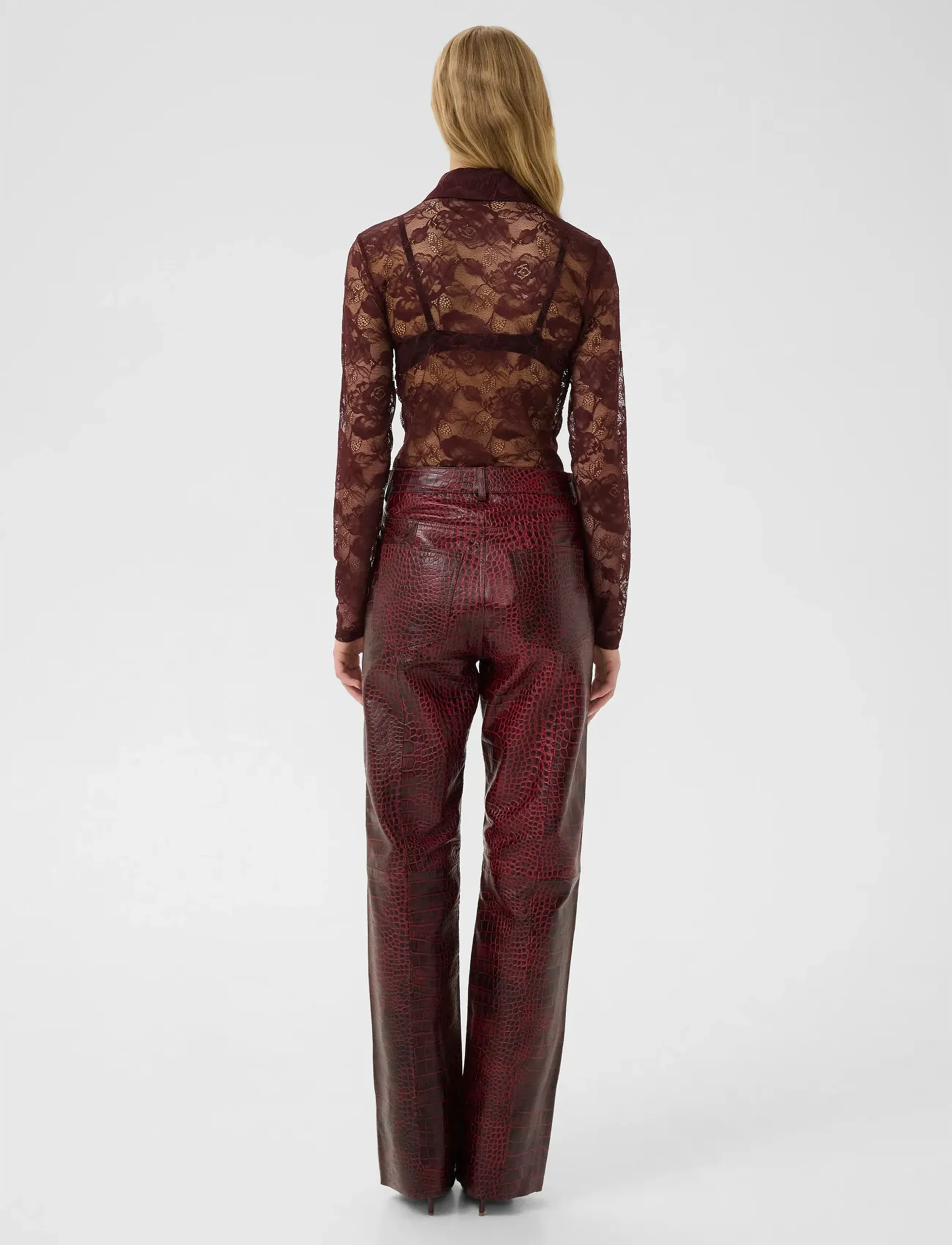 Gestuz - GZleala shirt - langærmede bluser - aronia - 4