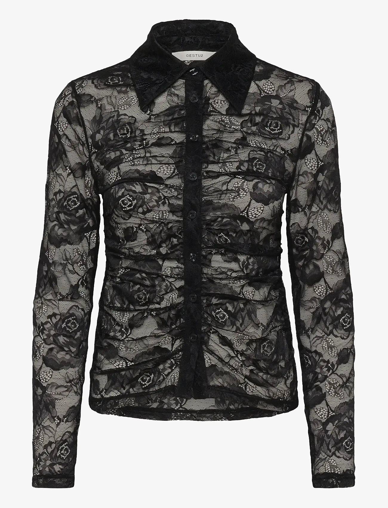 Gestuz - GZleala shirt - langærmede skjorter - black - 1