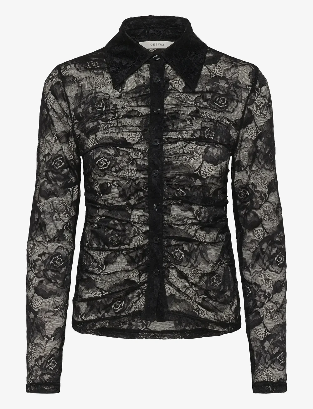 Gestuz - GZleala shirt - langærmede skjorter - black - 1