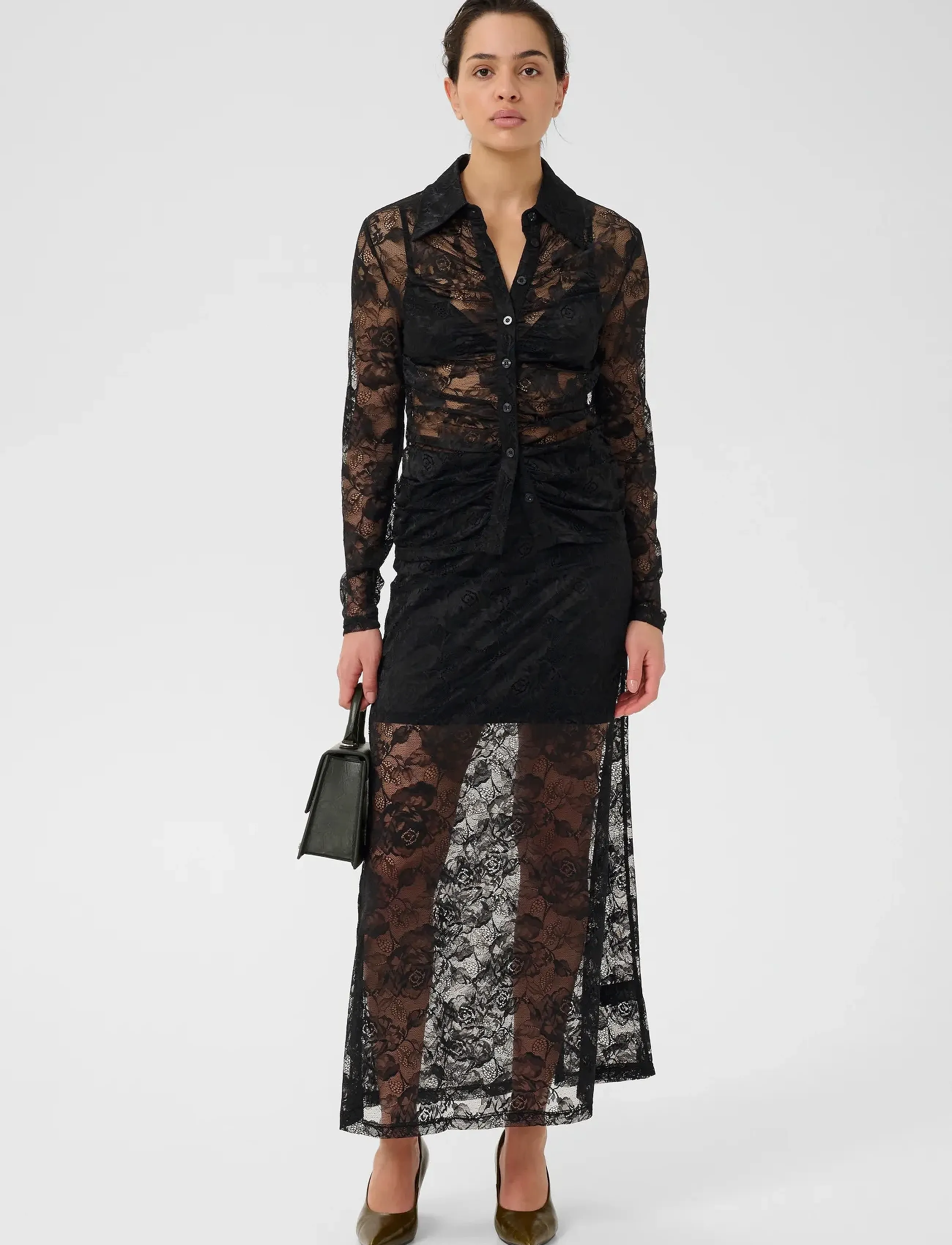 Gestuz - GZleala skirt - maksiseelikud - black - 3