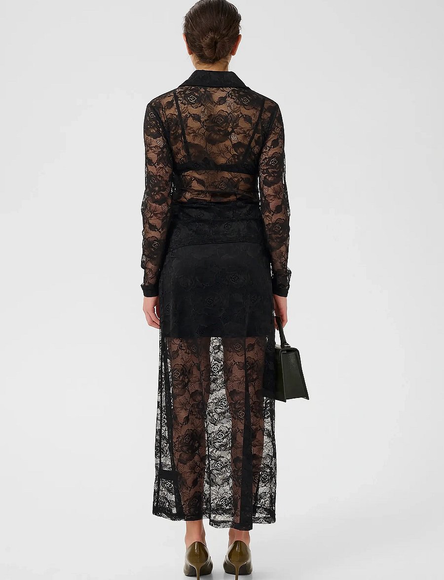 Gestuz - GZleala skirt - maxi nederdele - black - 4