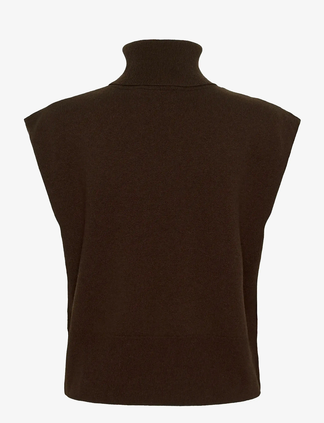 Gestuz - GZmanzi waistcoat - autumn clothing - deep burnt brown - 1