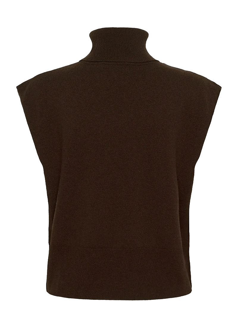 Gestuz - GZmanzi waistcoat - kootud vestid - deep burnt brown - 2