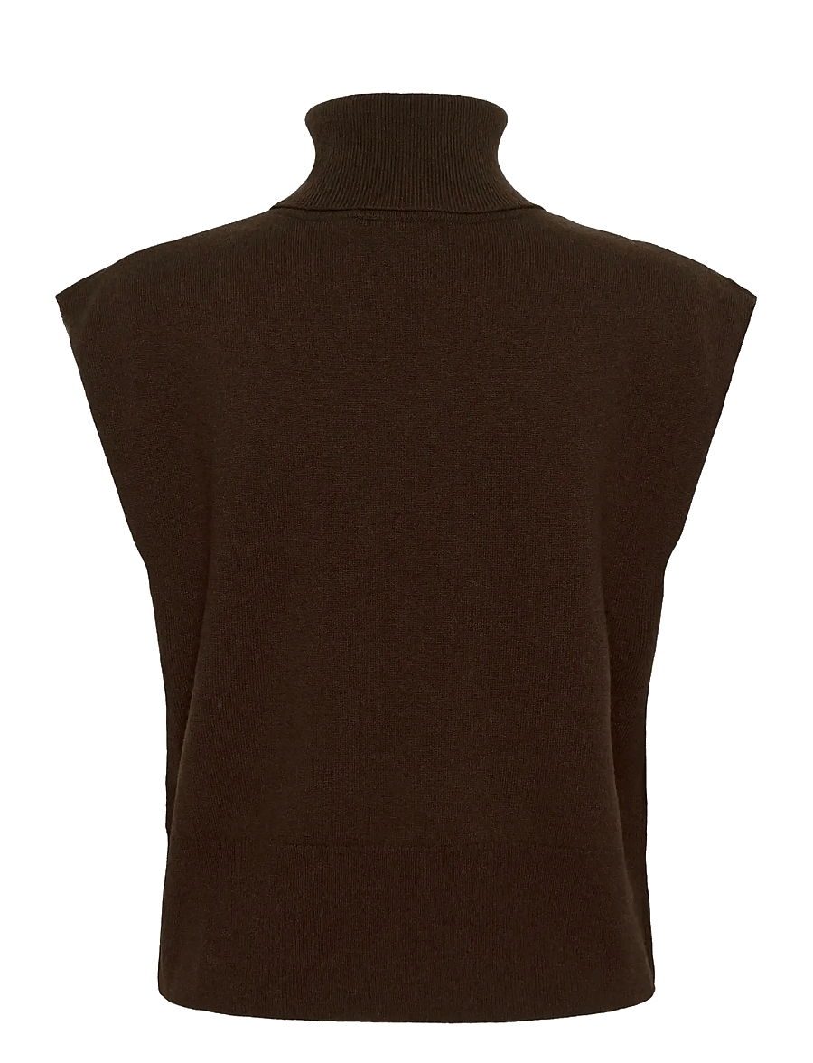 Gestuz - GZmanzi waistcoat - strickwesten - deep burnt brown - 2