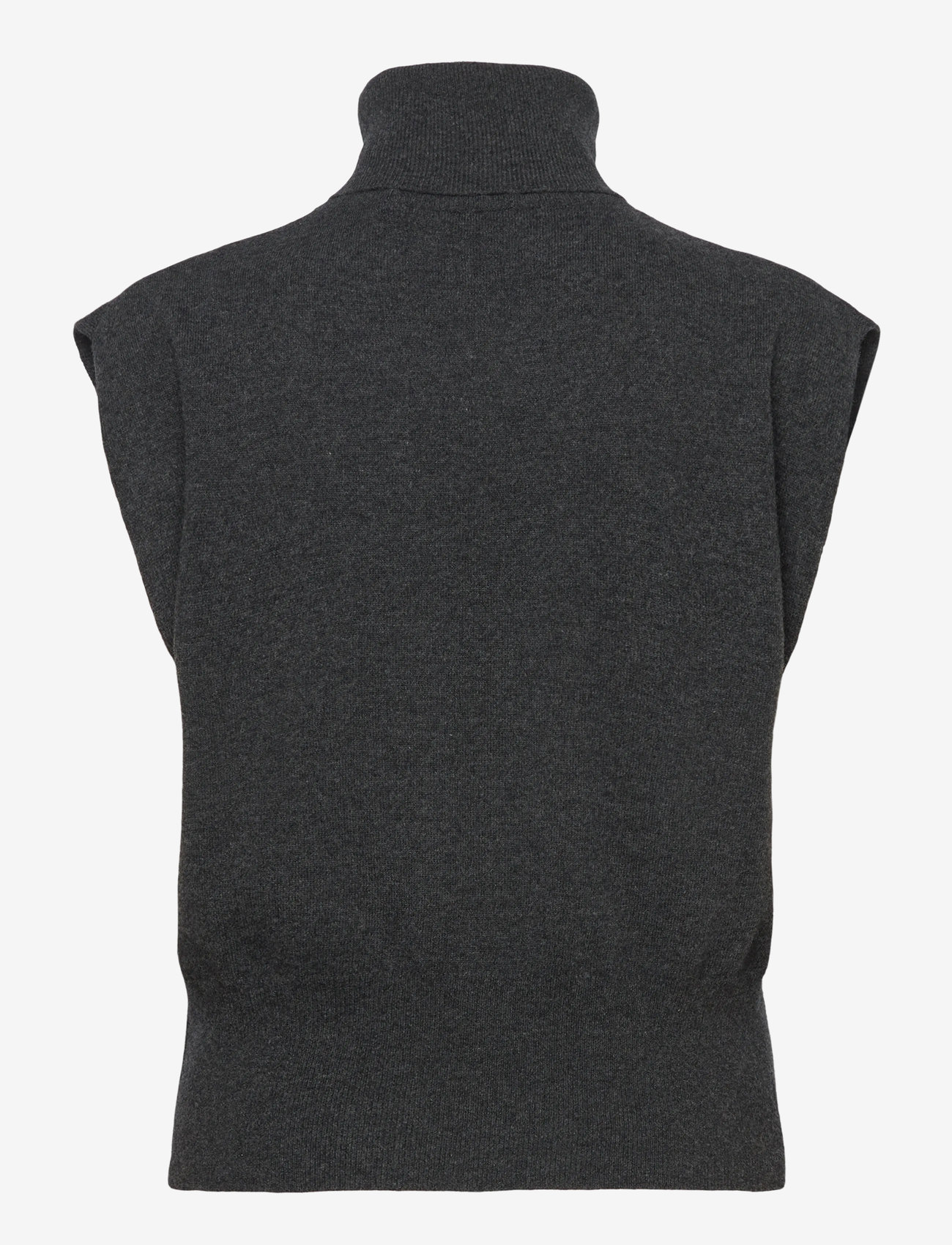 Gestuz - GZmanzi waistcoat - strikveste - deep graphite melange - 1