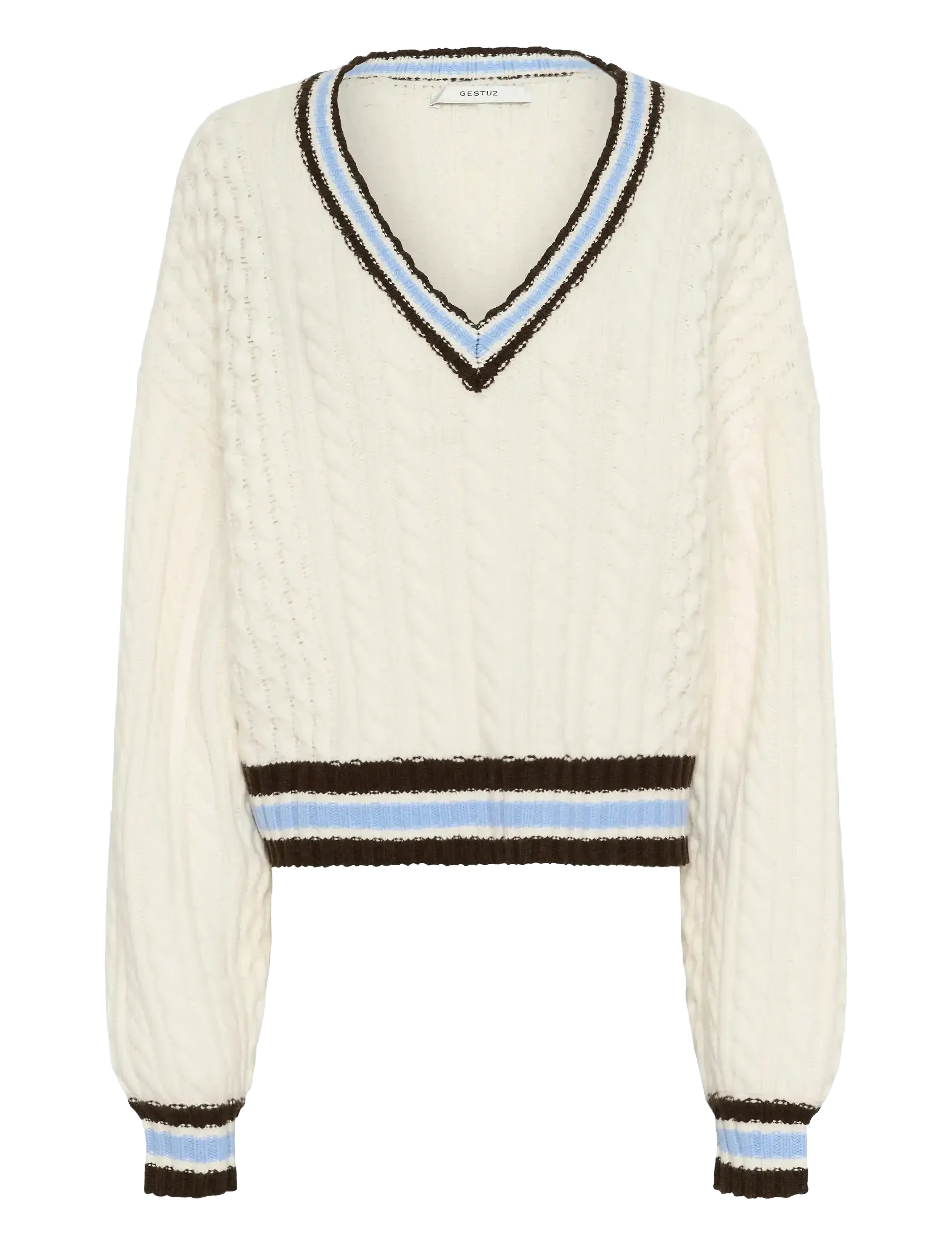 Gestuz Gztaiba Pullover, XL, Cream, Strik > Trøjer, Dame