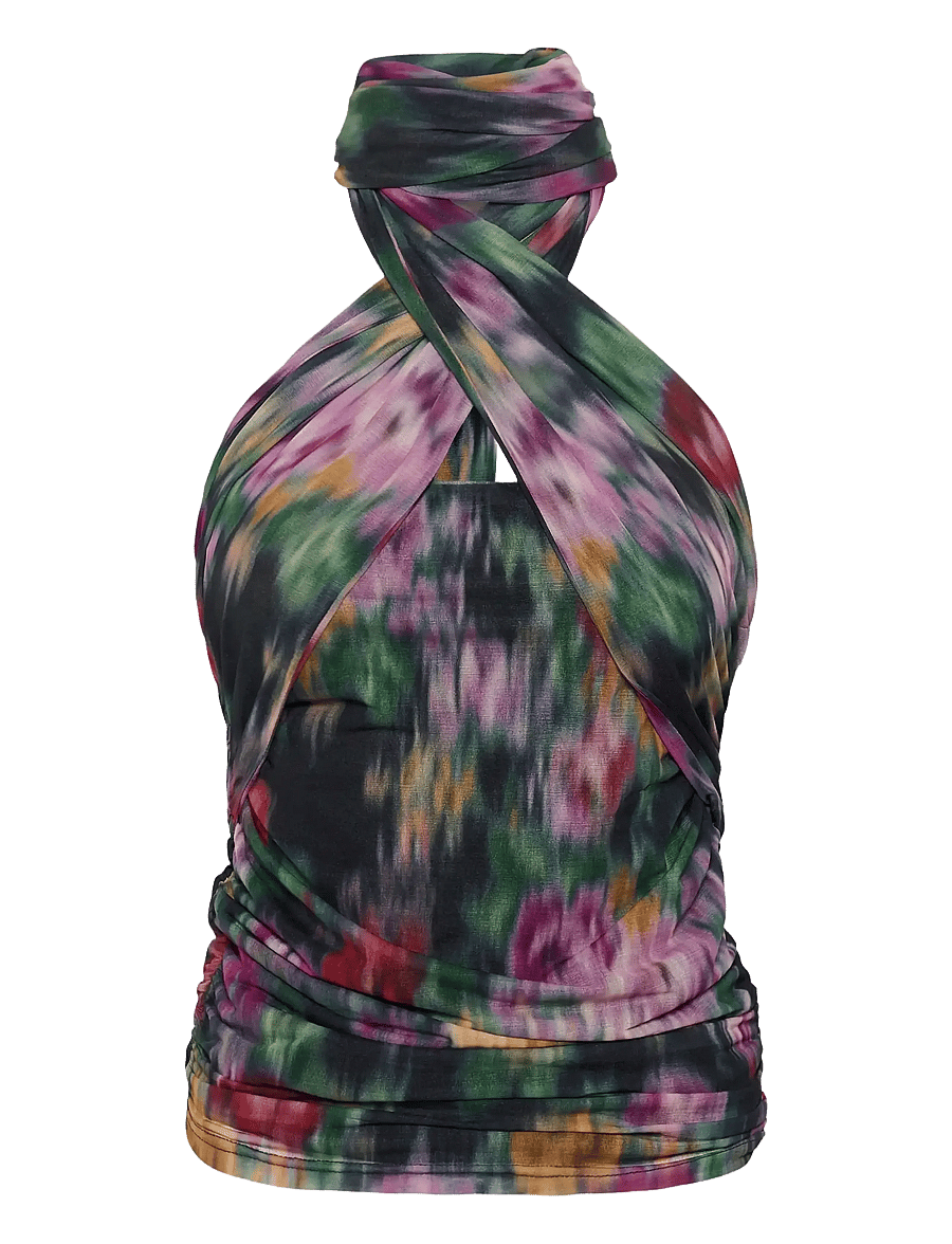 Gestuz - GZfadia P top - Ärmellose tops - red faded flower - 1