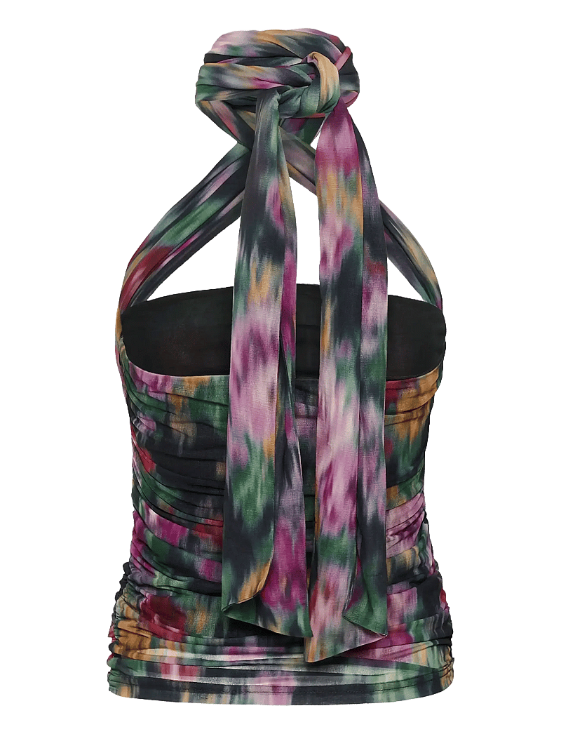 Gestuz - GZfadia P top - Ärmellose tops - red faded flower - 2