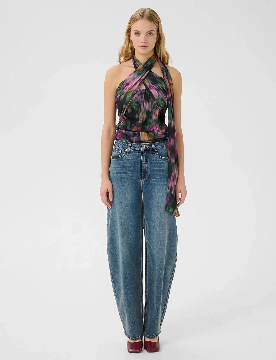 Gestuz - GZfadia P top - Ärmellose tops - red faded flower - 3