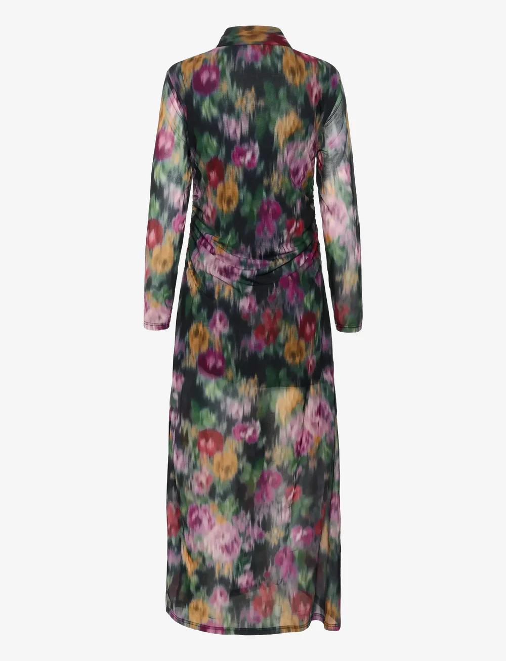 Gestuz - GZfadia P long dress - skjortklänningar - red faded flower - 2