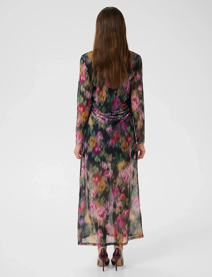 Gestuz - GZfadia P long dress - hemdkleider - red faded flower - 4