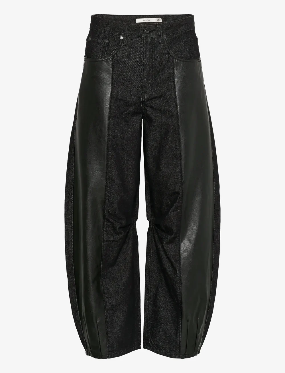 Gestuz - GZjunia HW barrel jeans - barrel jeans - black - 1