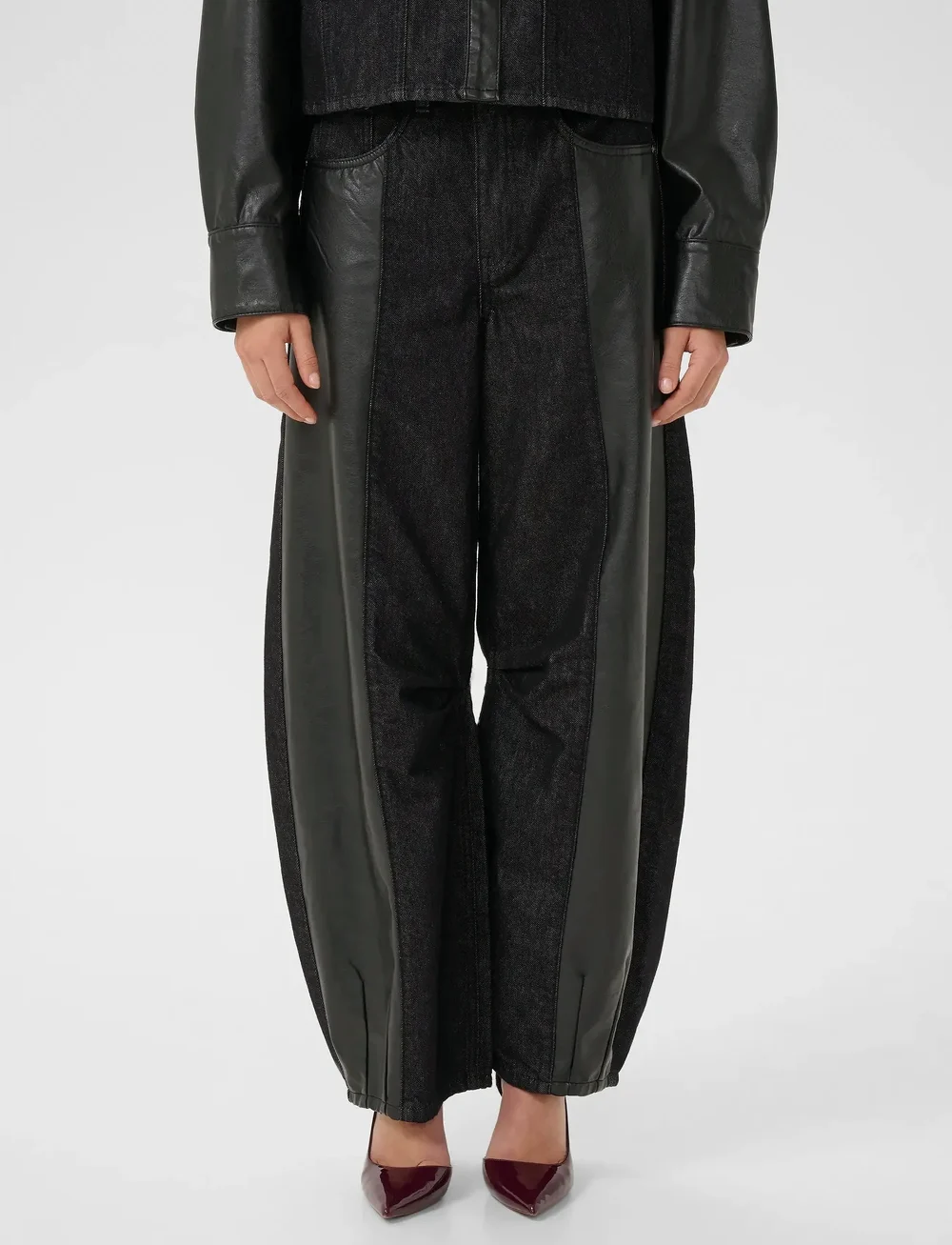 Gestuz - GZjunia HW barrel jeans - barrel jeans - black - 0