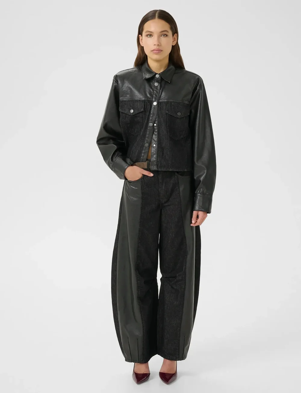 Gestuz - GZjunia HW barrel jeans - barrel jeans - black - 3