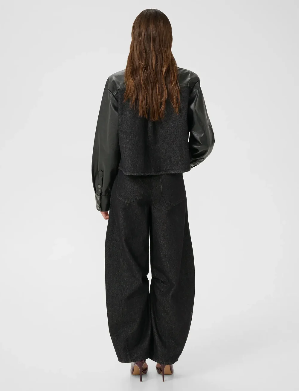 Gestuz - GZjunia HW barrel jeans - barrel jeans - black - 4