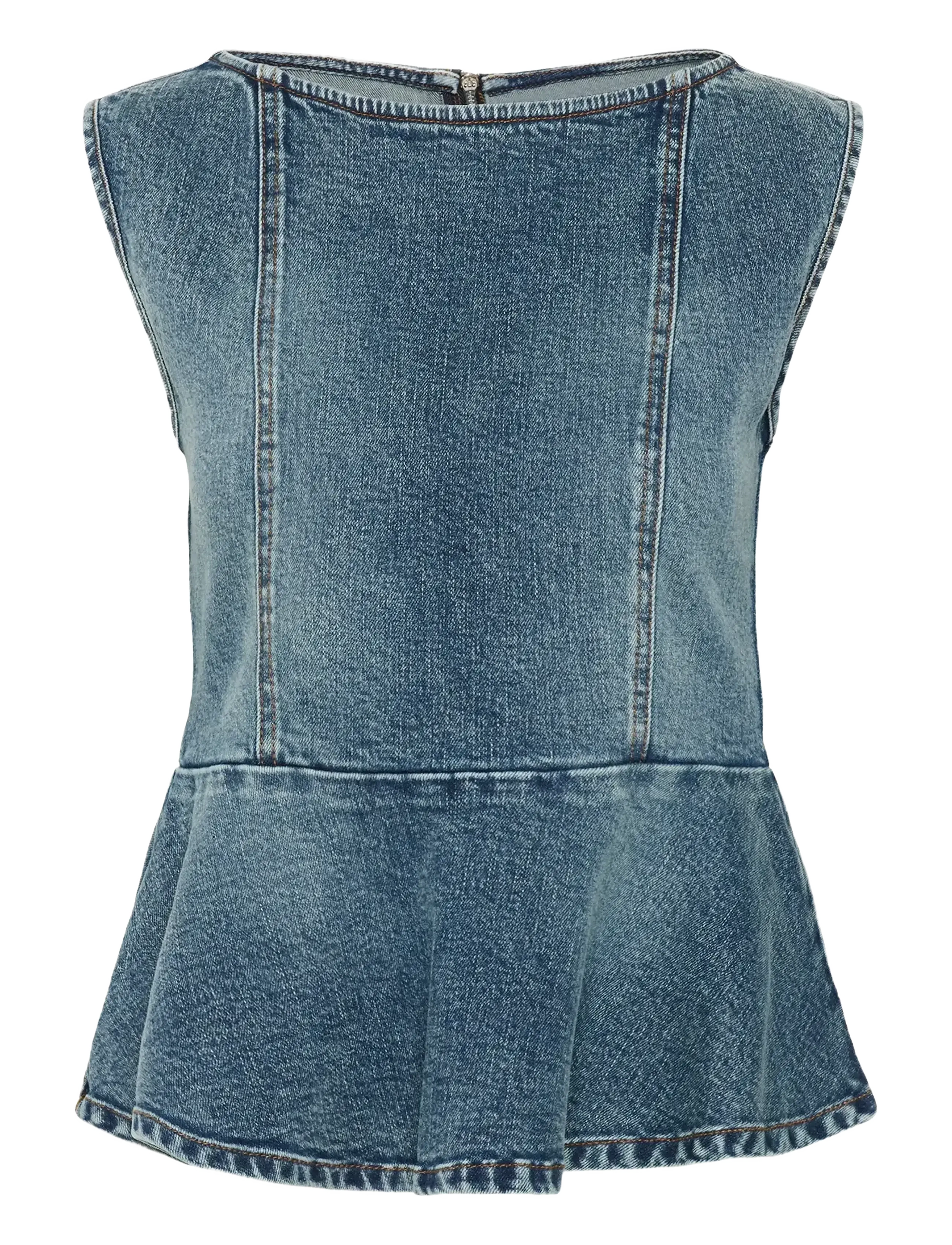 GESTUZ Gzviva Sl Oberteil Blau - 42 - Damen