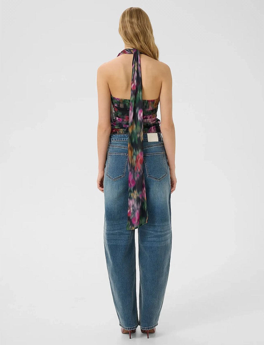 Gestuz - GZviva HW baggy jeans - wide leg jeans - vintage blue denim - 4