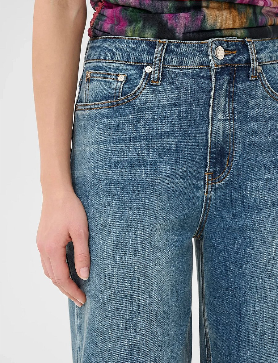 Gestuz - GZviva HW baggy jeans - wide leg jeans - vintage blue denim - 5