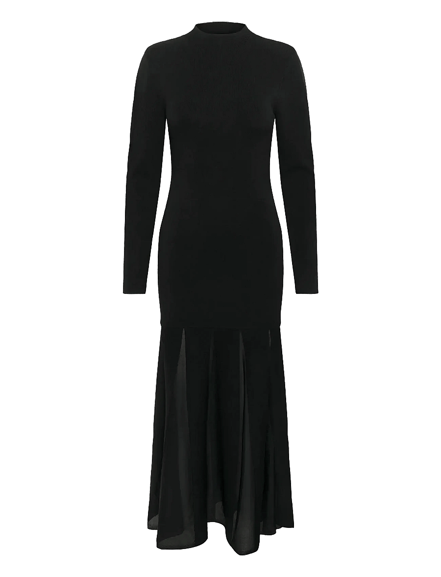 Gestuz - GZthiya dress - stickade klänningar - black - 1