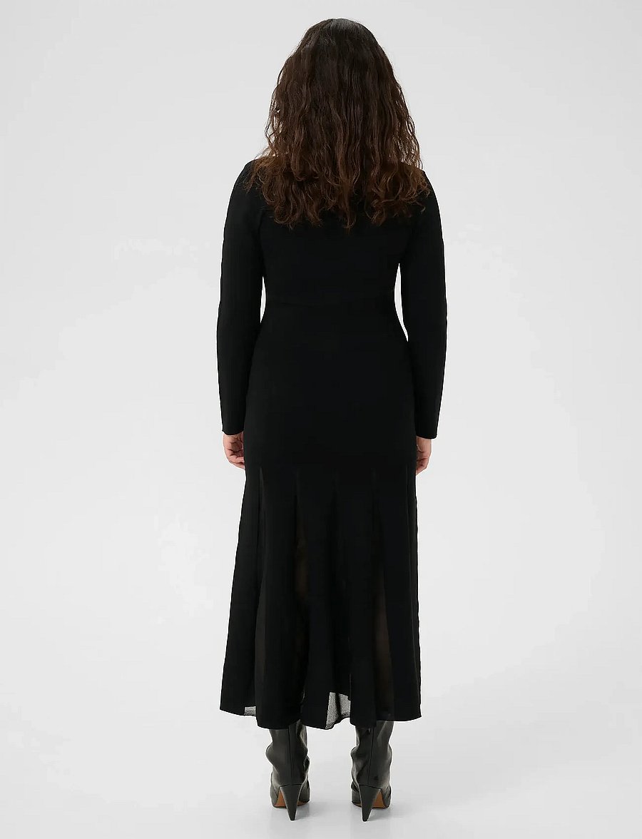 Gestuz - GZthiya dress - stickade klänningar - black - 4