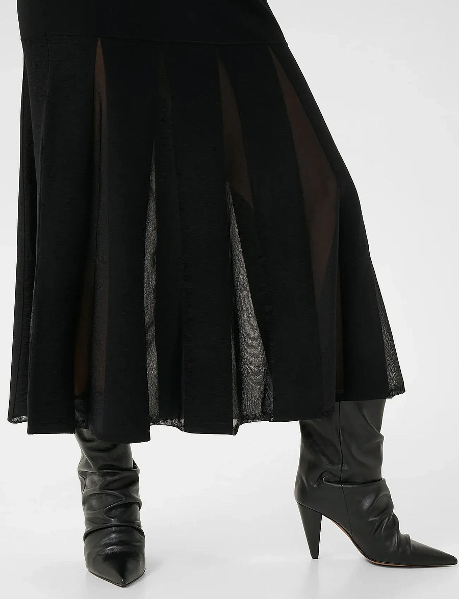 Gestuz - GZthiya dress - stickade klänningar - black - 5