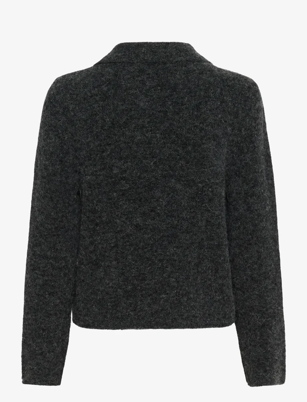 Gestuz - GZalpha polo pullover - striktrøjer - charcoal melange - 2