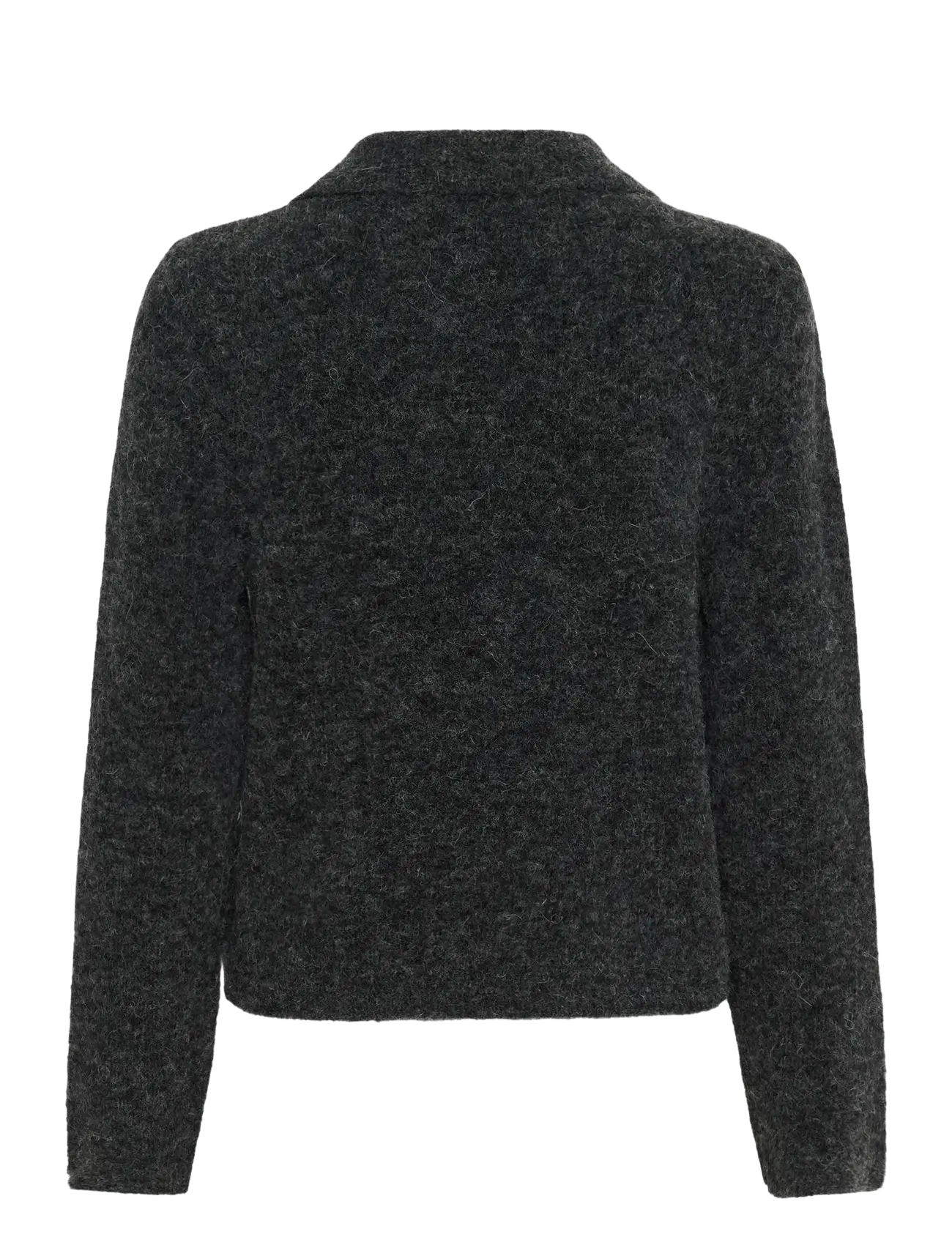 Gestuz - GZalpha polo pullover - džemperiai - charcoal melange - 2