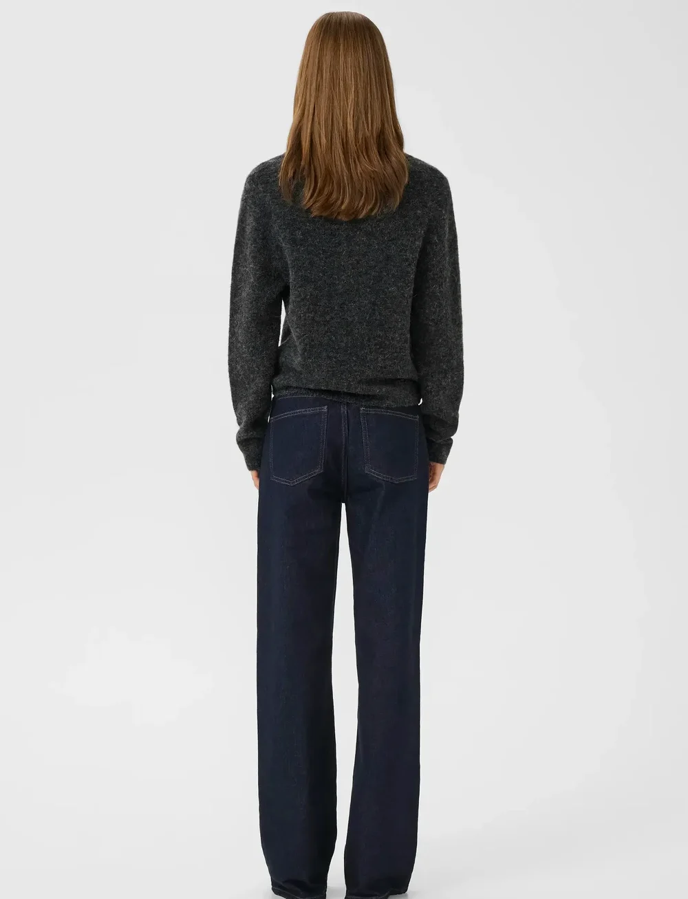 Gestuz - GZalpha polo pullover - striktrøjer - charcoal melange - 4