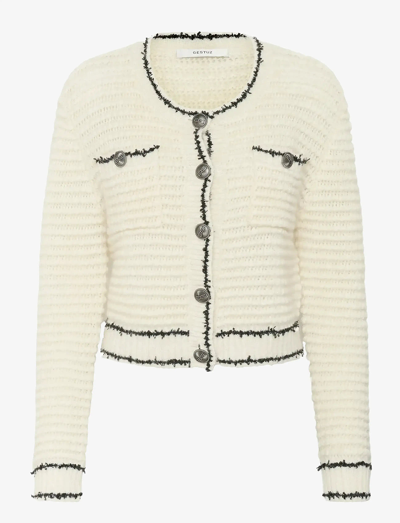 Gestuz - GZcleana cardigan - cardigans - egret - 1