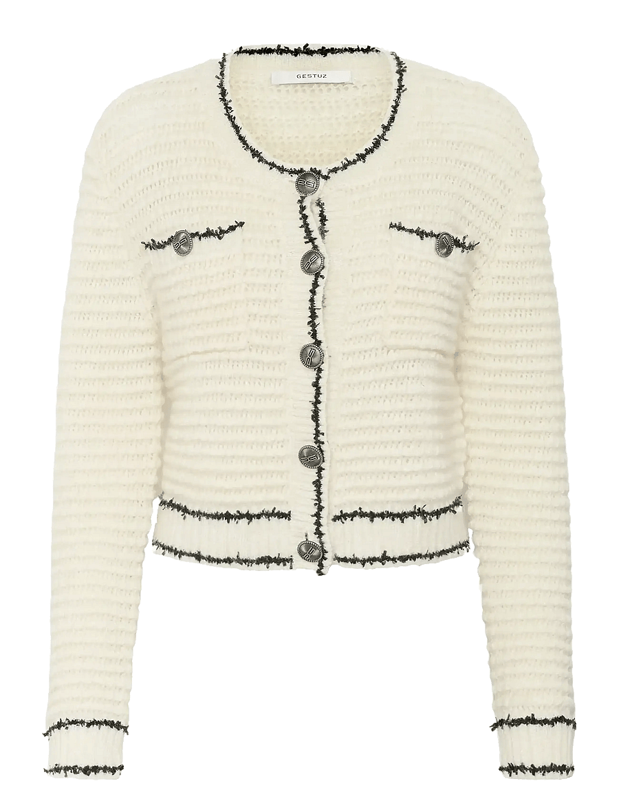 Gestuz - GZcleana cardigan - strickjacken - egret - 1