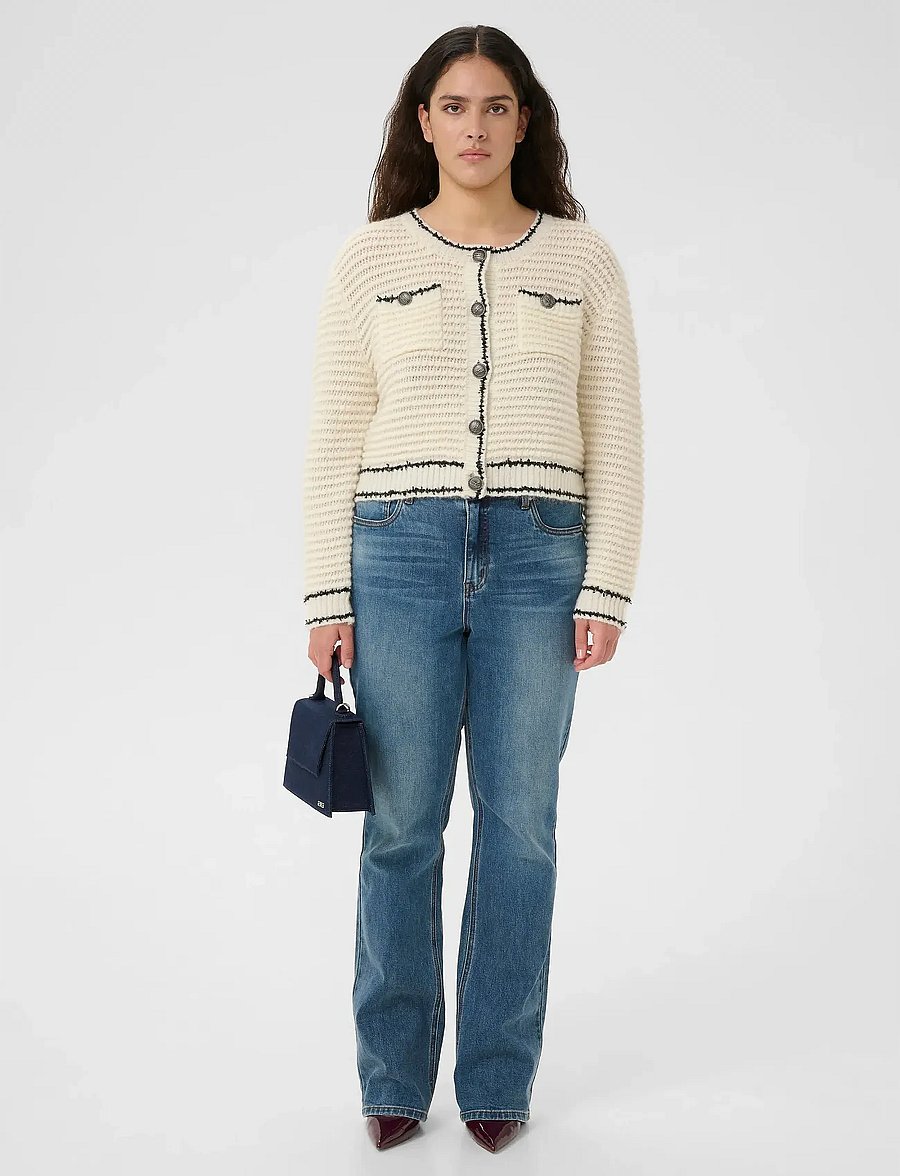Gestuz - GZcleana cardigan - strickjacken - egret - 3