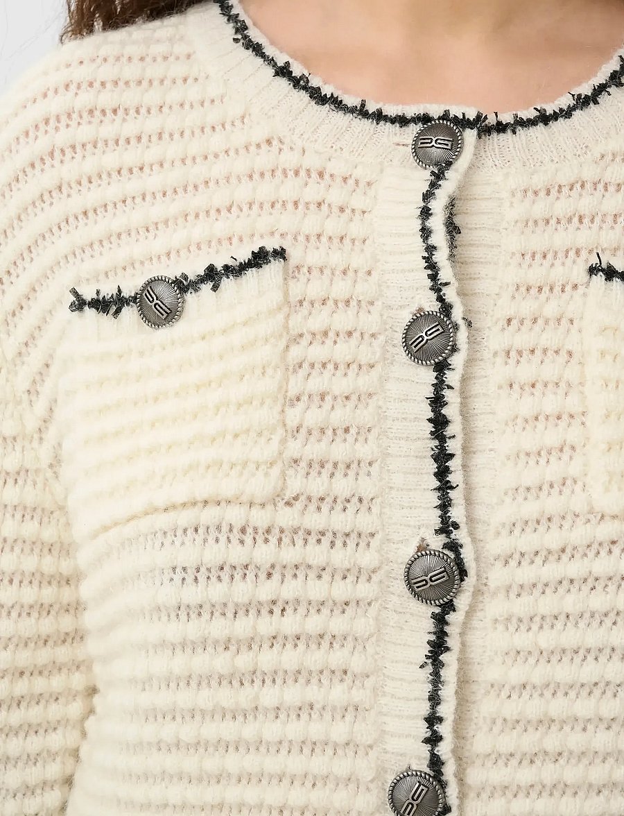 Gestuz - GZcleana cardigan - strickjacken - egret - 5