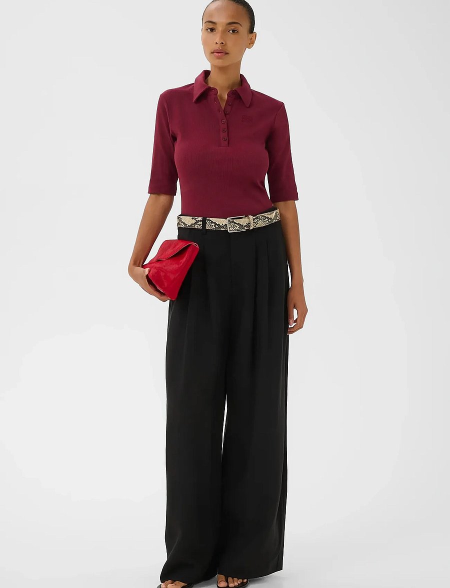Gestuz - GZdrew polo top - poloer - cabernet - 3